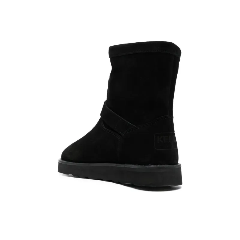 KENZO Buckle-detail Suede Boots-3