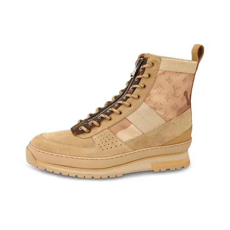 LOUIS VUITTON Harlem Martin Boots Men Yellow-0