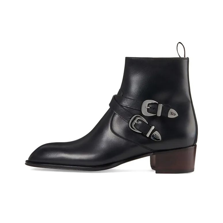 Giuseppe Zanotti/GZ Sheldon Buckle Ankle Boots Men's Black-0