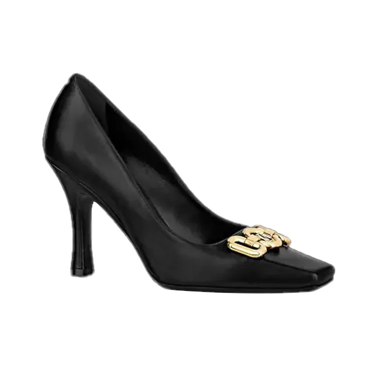 LOUIS VUITTON Rotary High Heels 9.5cm Women's Black-1