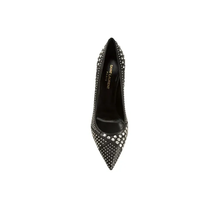 SAINT LAURENT Slim Heel High Heels Women's Black-4