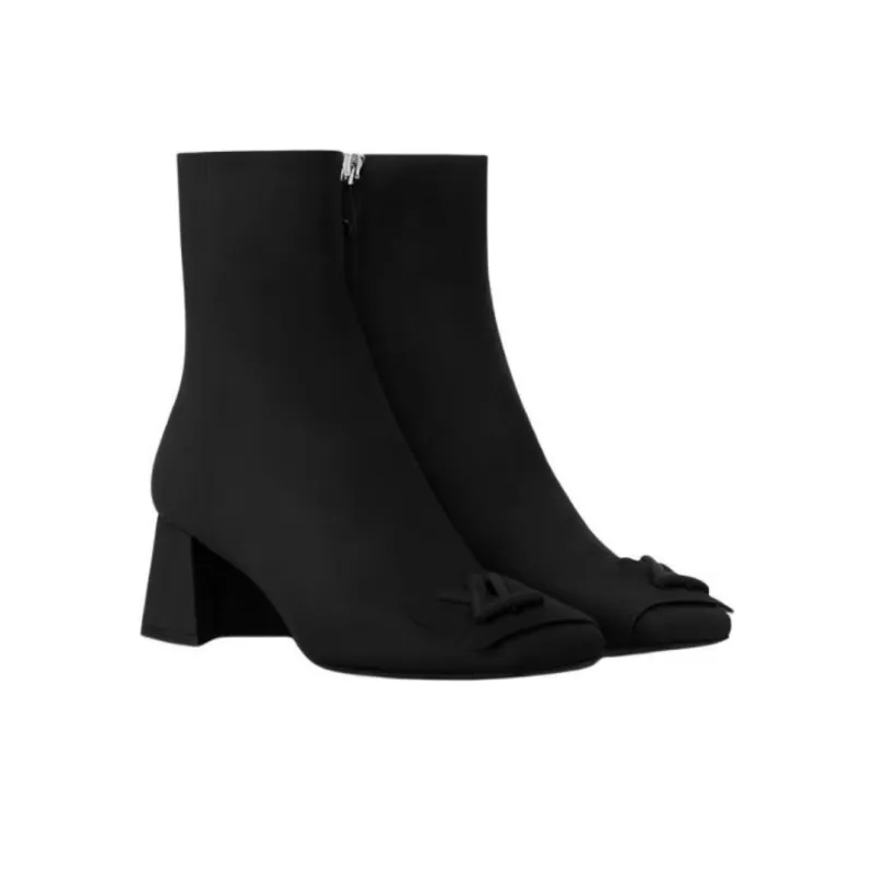 LOUIS VUITTON Shake Ankle Boots 5.5 Cm Women's Black-2