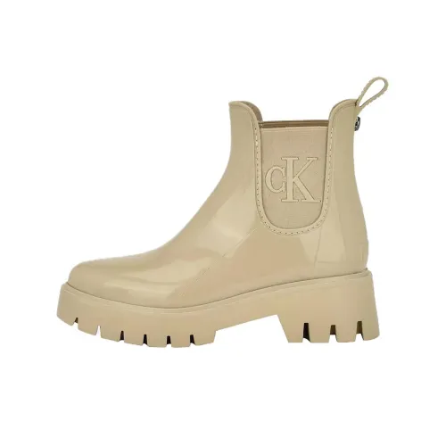 CALVIN Mens Wende Chelsea Cotton 5.4cm Women's Beige