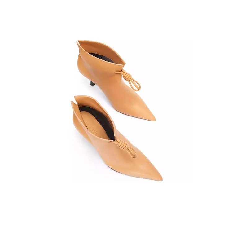 LOEWE Flamenco Ankle Boots Women's Warm Sand-3
