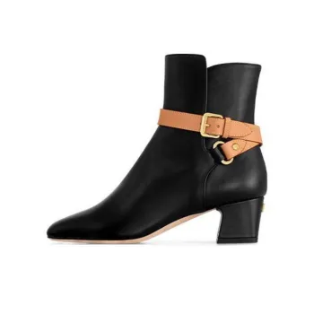 LOUIS VUITTON Ankle Boots 5cm Women's Black