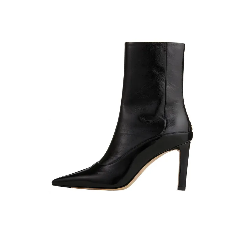 Jimmy Choo Naplack Ankle Boots Women's Black-0