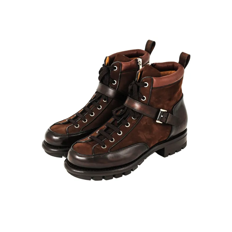Santoni Draco Ankle Boots Men's Brown-2