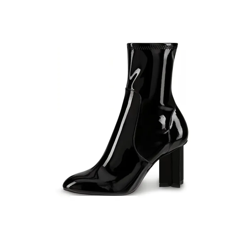 LOUIS VUITTON Silhouette Ankle Boots Women's Black-0