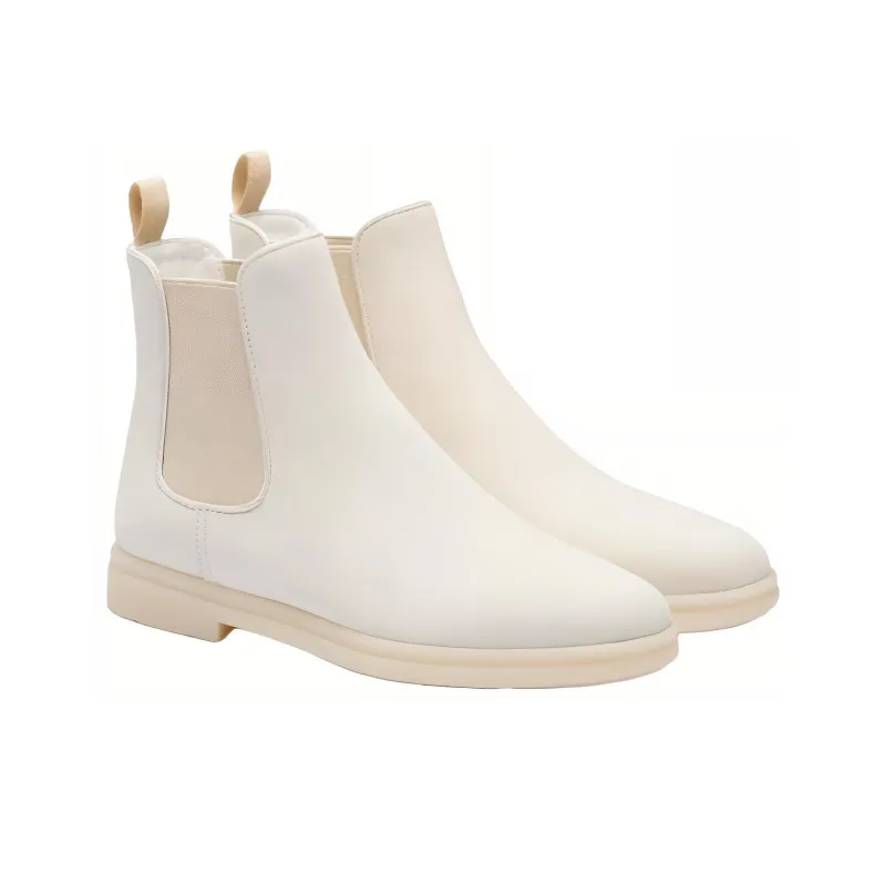 CHURCH'S Short Chelsea Boots Women's White-2