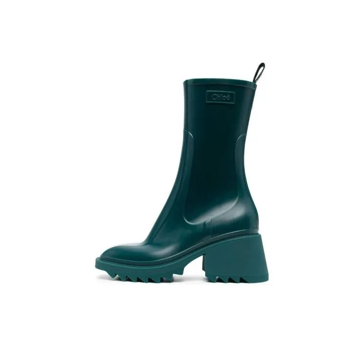 Chloe Crew Chelsea Boots Women's Green-0