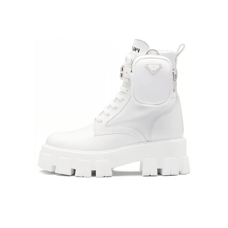 PRADA Short Martin Boot Women's White-0