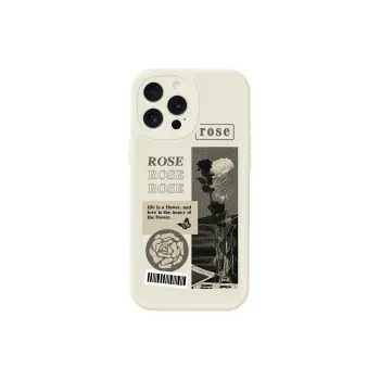 Wei Xin Leather Material Pore Rose Rose Phone Cases Compatible With IPhone 16/15 Pro Max/Apple 13/14 Pro/Max