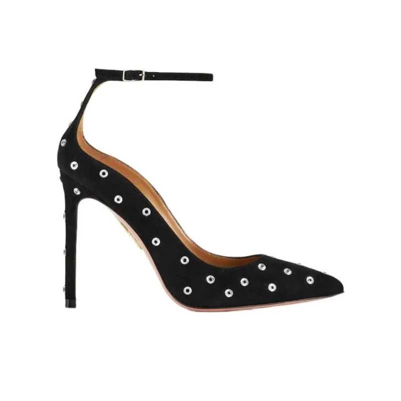 AQUAZZURA Love Affair Slim Heel High Heels 10.5cm Women's Black-1