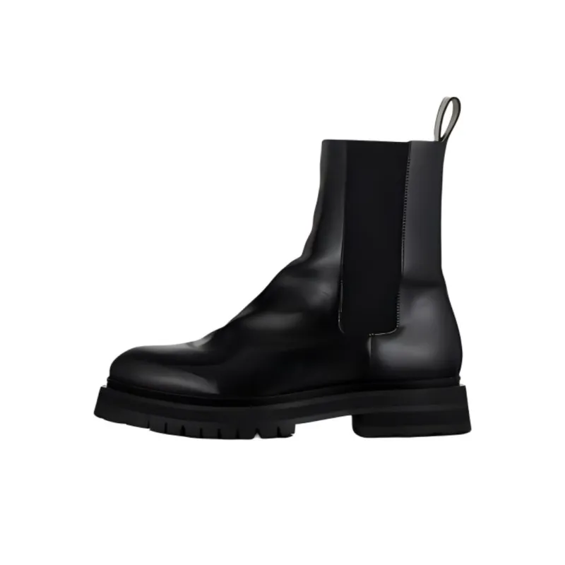 FRAME Short Chelsea Boots Men's Black-0
