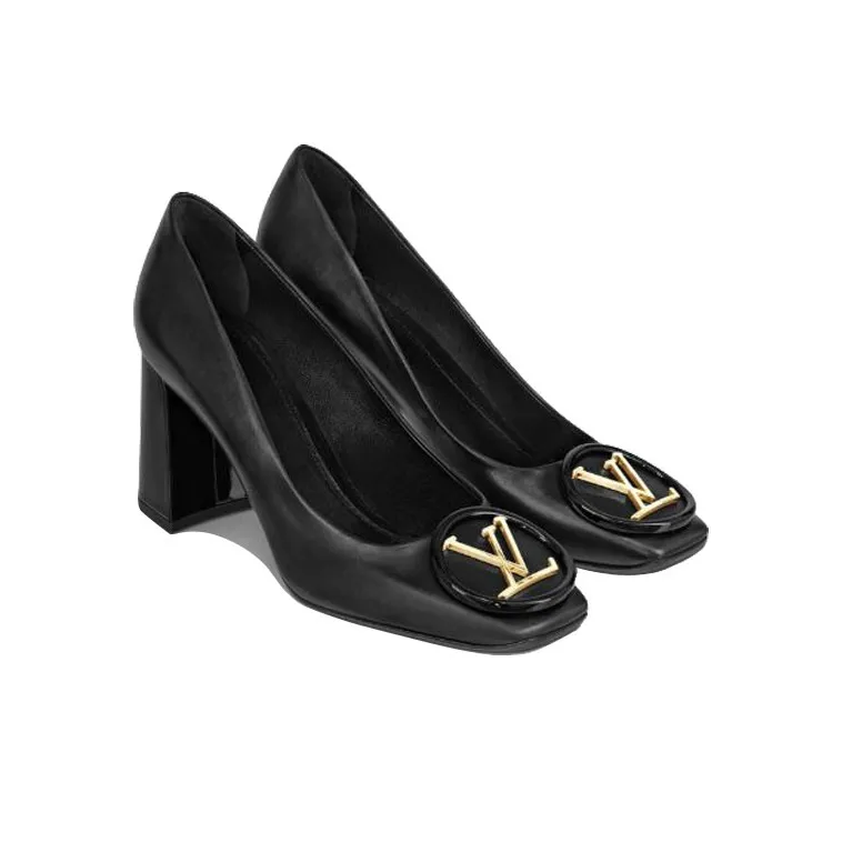 LOUIS VUITTON Madeleine High Heels Women's Black-3