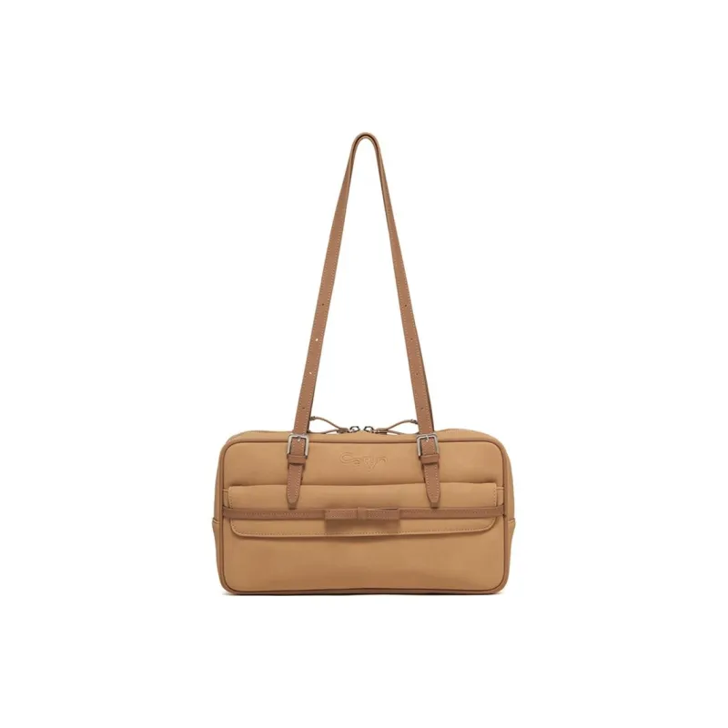 CARLYN Artificial Leather Handbag, Shoulder Bag Women's Mustard-1