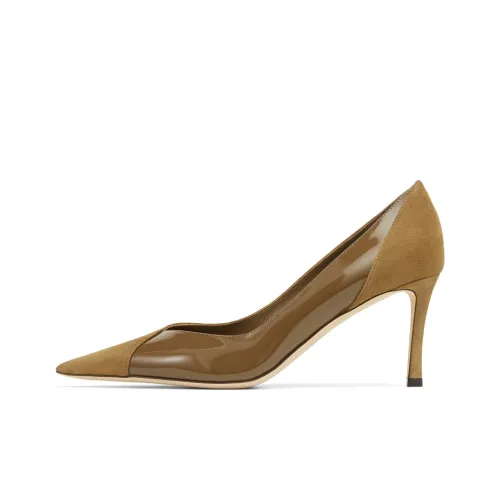 Jimmy Choo Cass 75 Slim Heel High Heels 7.5cm Women's Green