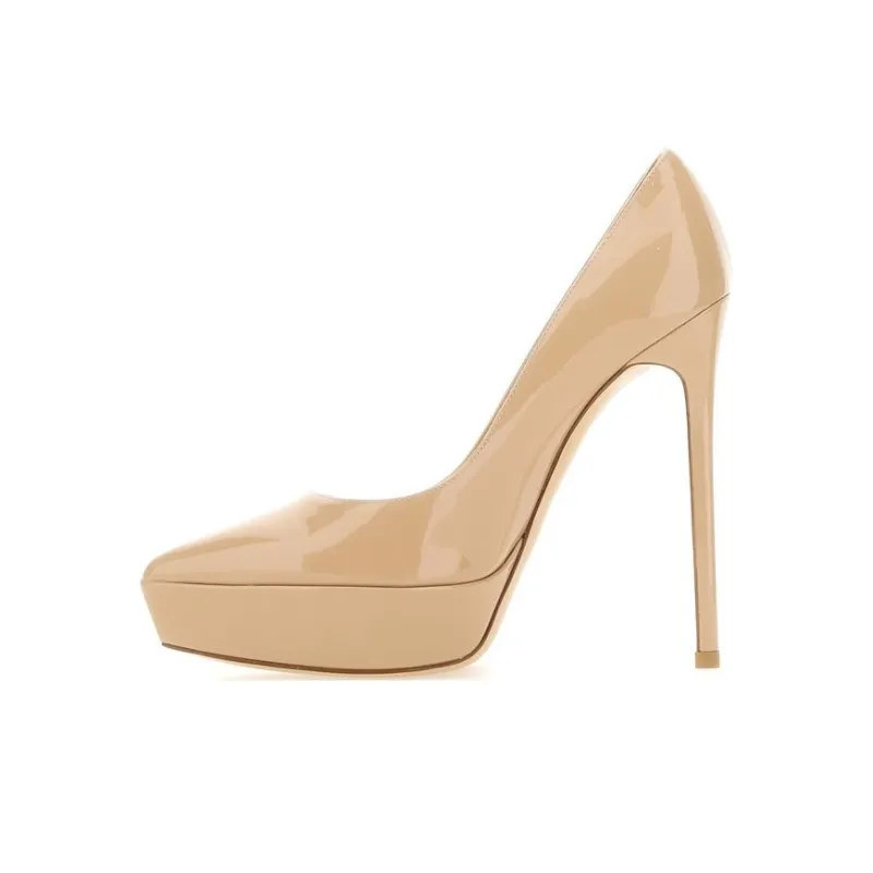 GIANVITO ROSSI Slim Heel High Heels 12cm Women's Apricot-0