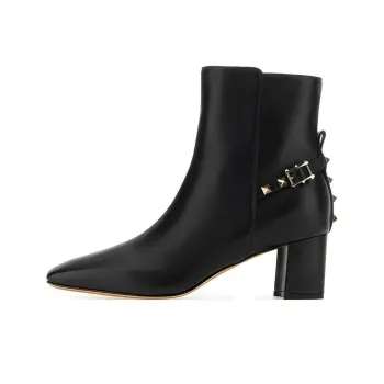 Valentino Garavani Rockstud Square Toe Ankle Boots Women's