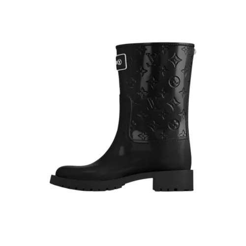 LOUIS VUITTON Drops Rain Boots Women
s Black