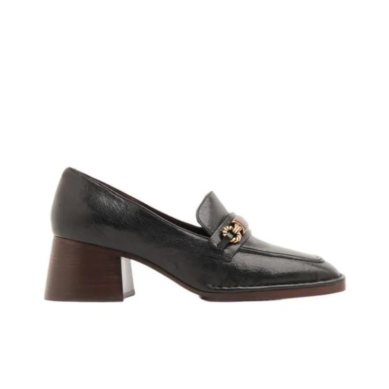 TORY BURCH Perrine Heeled Leather Loafer-1