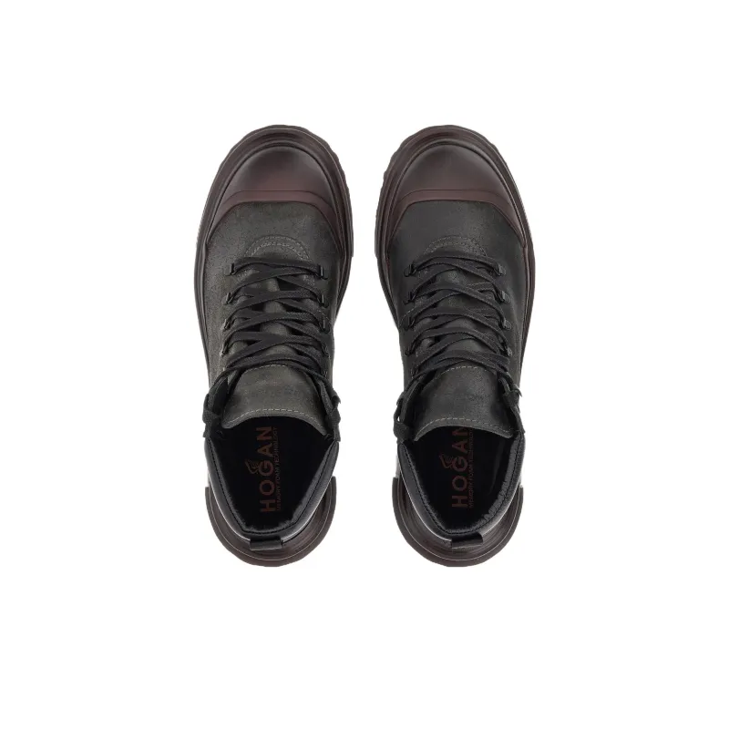 HOGAN Pedula Round Toe Ankle Boot-4
