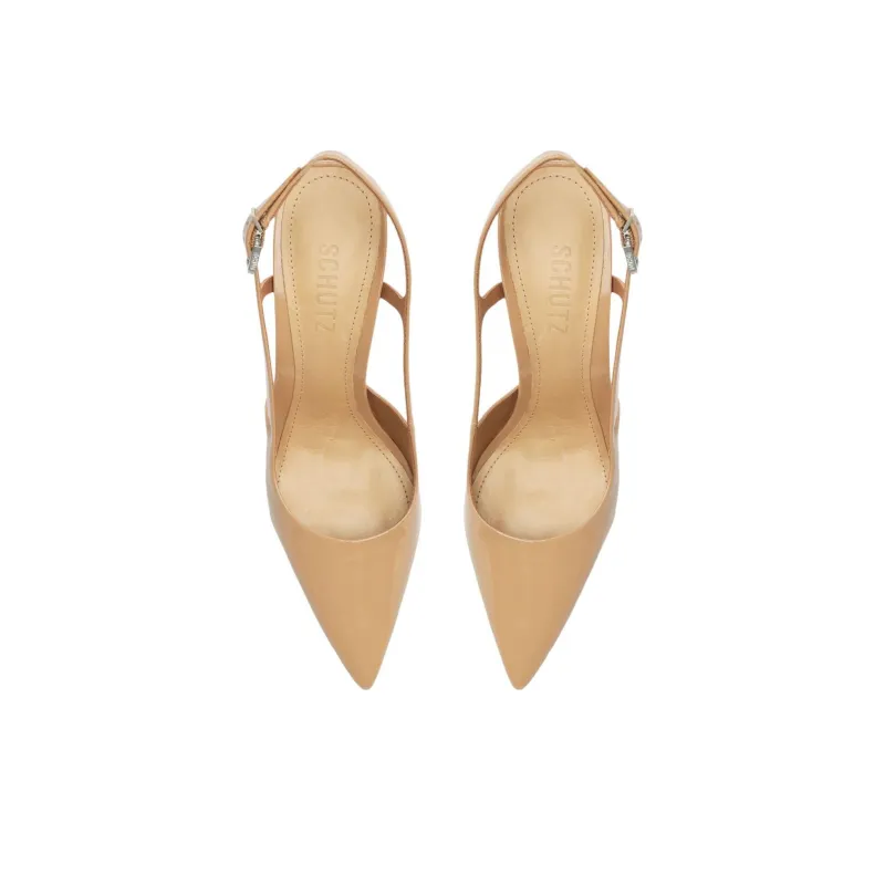 Schutz Boris Glam High Heels 10cm Women's Nude-4