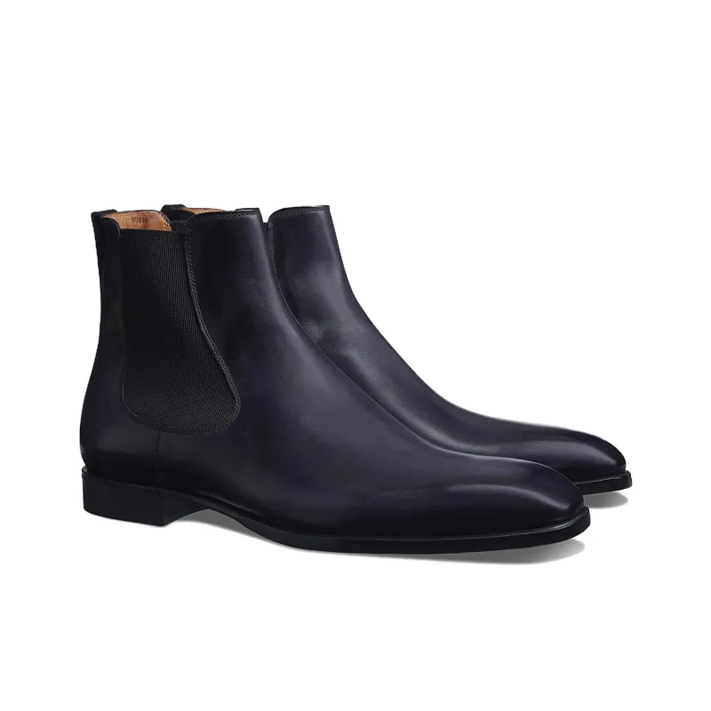 BERLUTI Short Chelsea Boots Men's Black-2