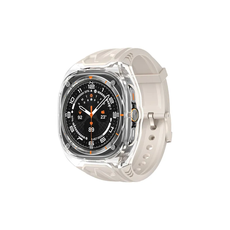 Vobafe Compatibility Samsung Ultra 47mm Lamborghini Richard Custom Transparent PC+TPU Strap Smart Watch Accessories-0