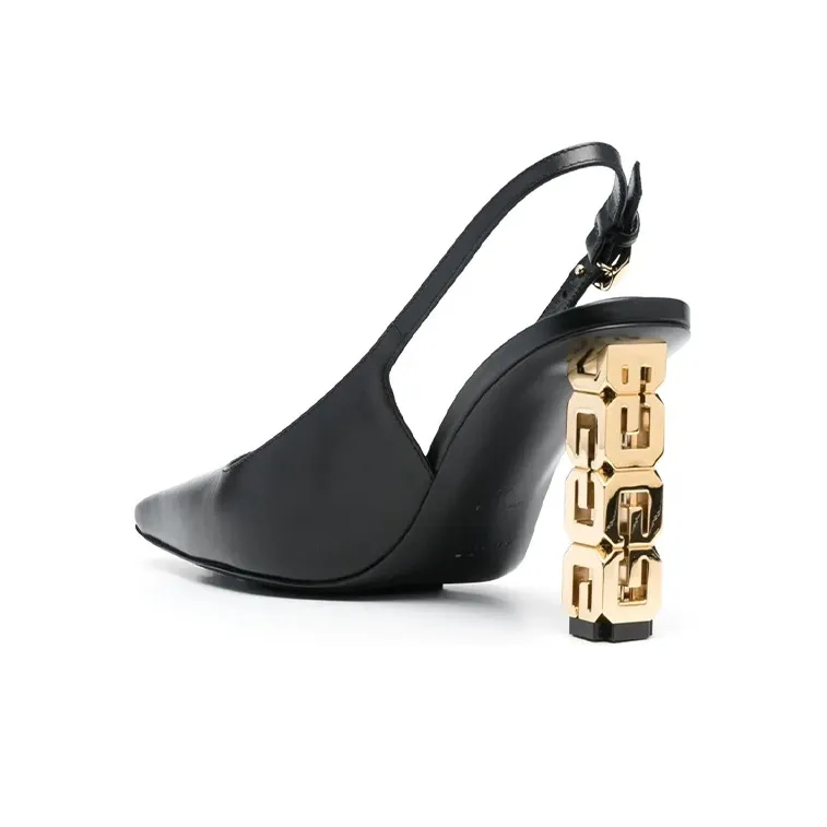 Givenchy G-cube 50mm Slingback Heels-4