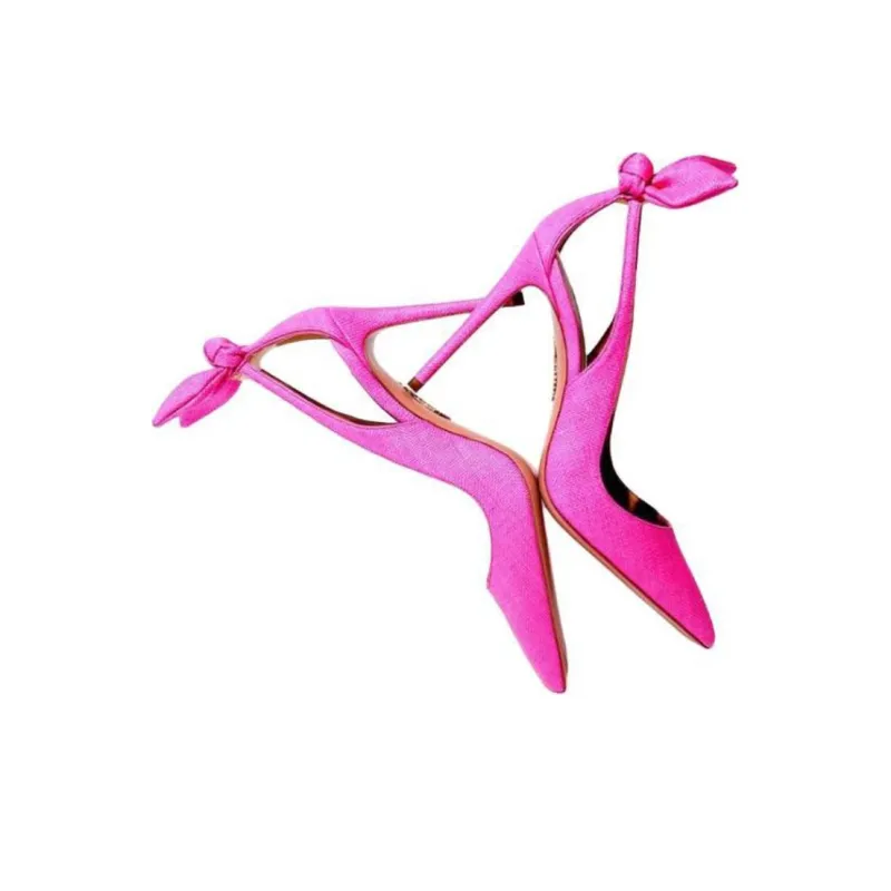 AQUAZZURA Bow Tie 105mm Pointed-toe Pumps-4