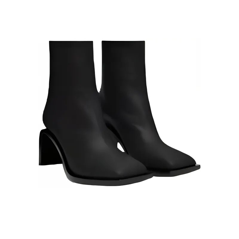 Courrèges Stream Leather Ankle Boots-2