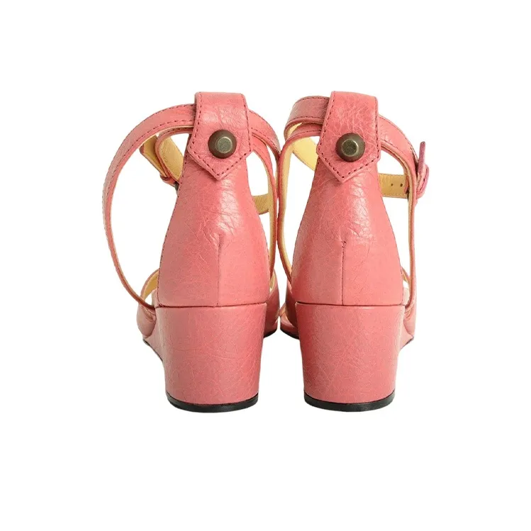 Balenciaga Wedge Heel High Heels Women's Pink-2
