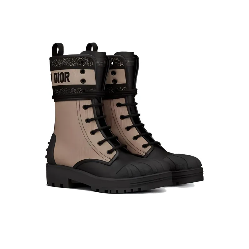 DIOR D Major Ankle Boots Women's Taupe-2