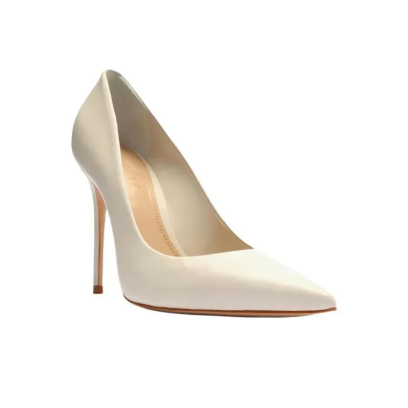 Schutz Slim Heel High Heels 11cm Women's White-2
