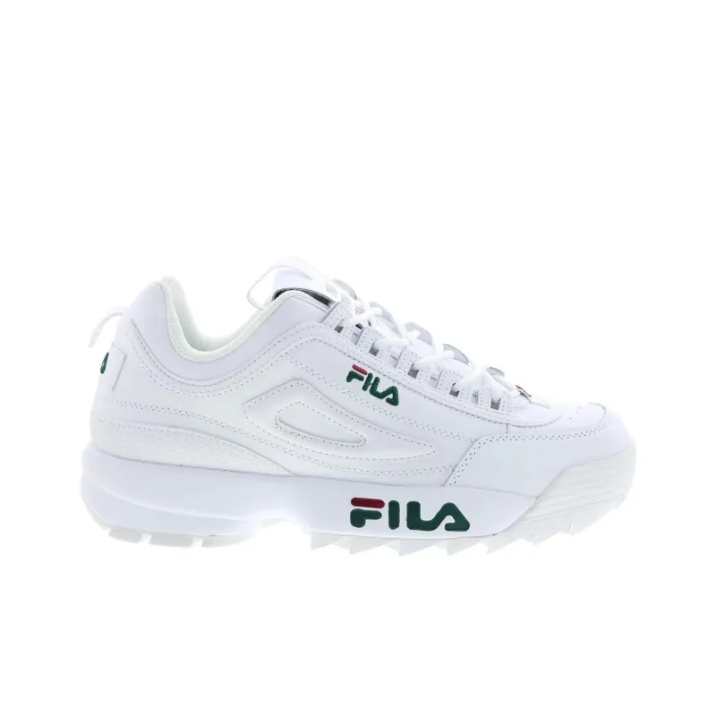 FILA Disruptor 2 Anti-Slip Wear-Resistant Low-Top Casual Shoes Men's White-1