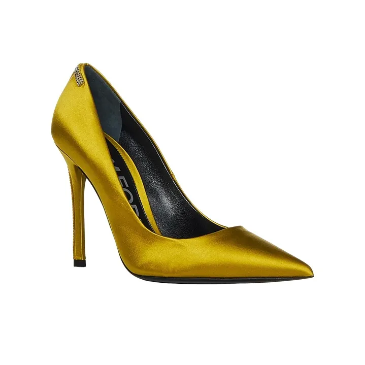 TOM FORD Slim Heel High Heels 10.5cm Women's Yellow-2