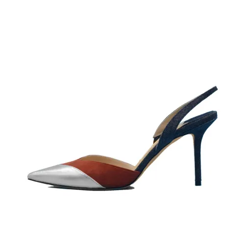 Jimmy Choo High Heels Women's Black, Red, Silver & Multicolor