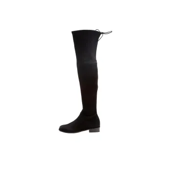 Stuart Weitzman/SW Lowland Suede Over the knee Boots Women's Black