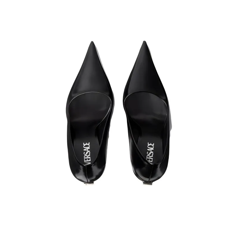VERSACE Pin Point Leather Pumps-3