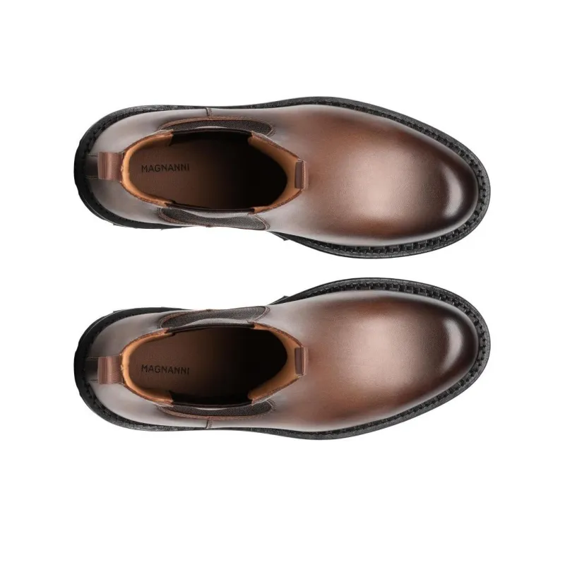 Magnanni Aurora Short Chelsea Boots Women's Brown-3