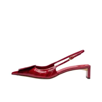 Jacquemus Les Block Heel High Heels 4cm Women's Deep Red