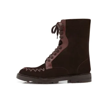 MANOLO BLAHNIK Tolstaja Ankle Boots Men's Dark Brown