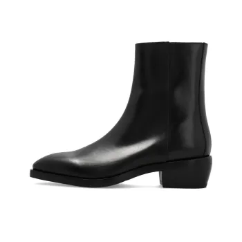 FERRAGAMO Squared toe Leather Ankle Boots