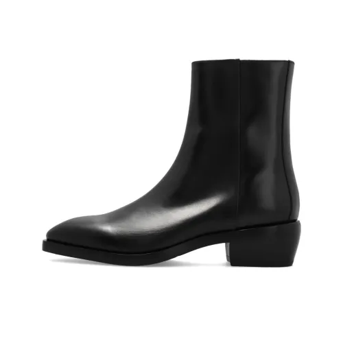 FERRAGAMO Squared toe Leather Ankle Boots