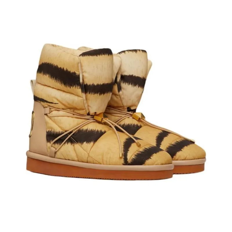 Valentino Tiger 1967 Ankle Boots Women's Brown-2