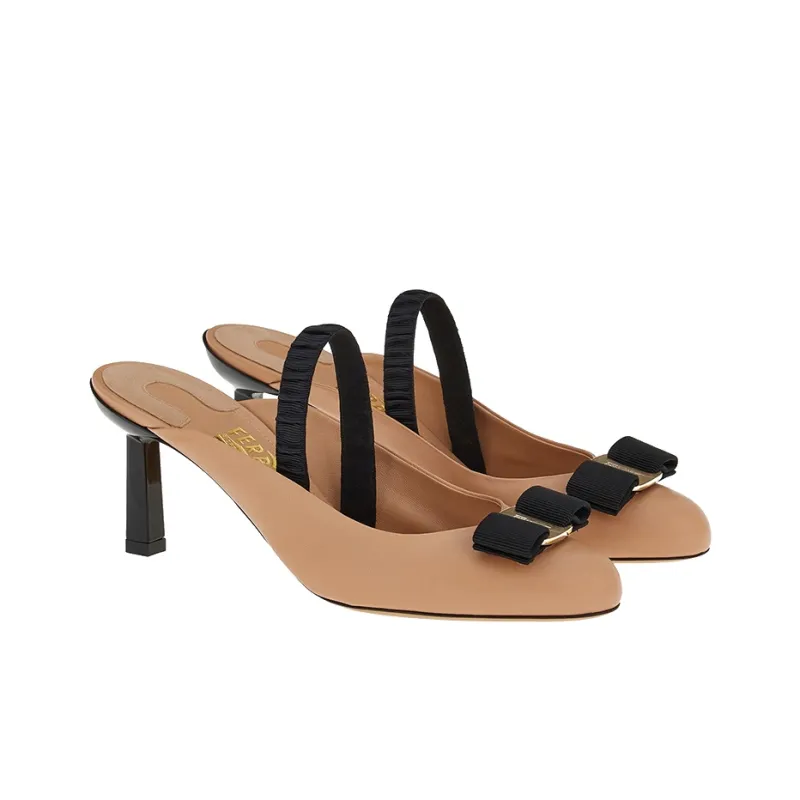 FERRAGAMO Flavia 80mm Slingback Pumps-1