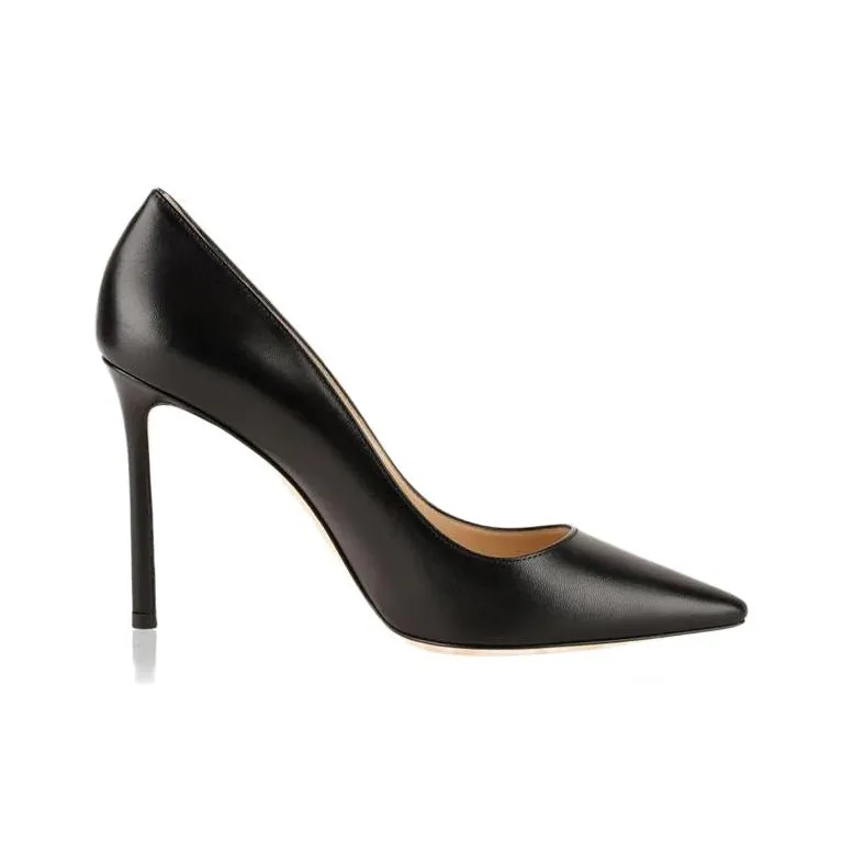 Jimmy Choo ROMY Slim Heel High Heels 10cm Women's Black-1