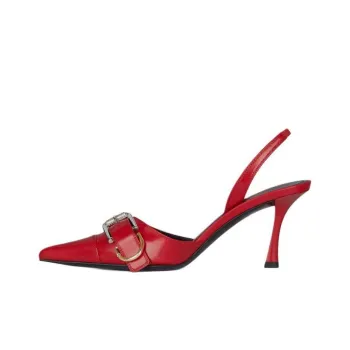 GIVENCHY Voyou Slim Heel High Heels 7.6cm Women's Red