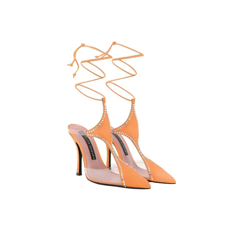 Les Petits Joueurs High Heels Women's Orange-3